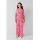 Jumpsuit - All-over Print - Zwart - Viscose - Losse Pasvorm