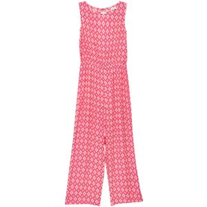 Jumpsuit - All-over Print - Zwart - Viscose - Losse Pasvorm