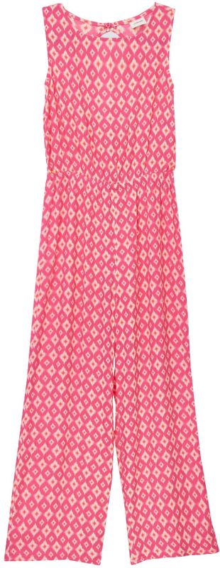 Jumpsuit - All-over Print - Zwart - Viscose - Losse Pasvorm