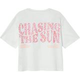 T-shirt - Boxy-Fit - Katoenen Jersey - Ronde Hals - Gegomde Print