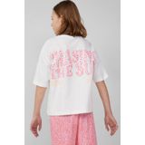 T-shirt - Boxy-Fit - Katoenen Jersey - Ronde Hals - Gegomde Print