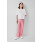 T-shirt - Boxy-Fit - Katoenen Jersey - Ronde Hals - Gegomde Print