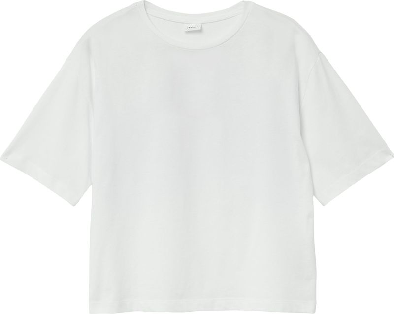 T-shirt - Boxy-Fit - Katoenen Jersey - Ronde Hals - Gegomde Print