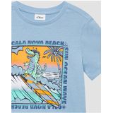 T-shirt - Regular-Fit - Katoenen Jersey - Met Print - Korte Mouwen