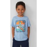 T-shirt - Regular-Fit - Katoenen Jersey - Met Print - Korte Mouwen