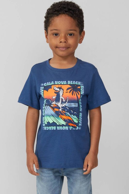 T-shirt - Katoen - Print - Regular Fit - Korte Mouwen - Ronde Hals