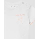 T-shirt - Jersey - Katoen - Zacht met Drukknopen en Borstzakje