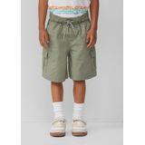 Broek - Bermuda Shorts - Groen - Katoen Stretch