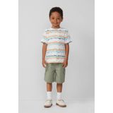 Broek - Bermuda Shorts - Groen - Katoen Stretch