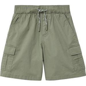 Broek - Bermuda Shorts - Groen - Katoen Stretch