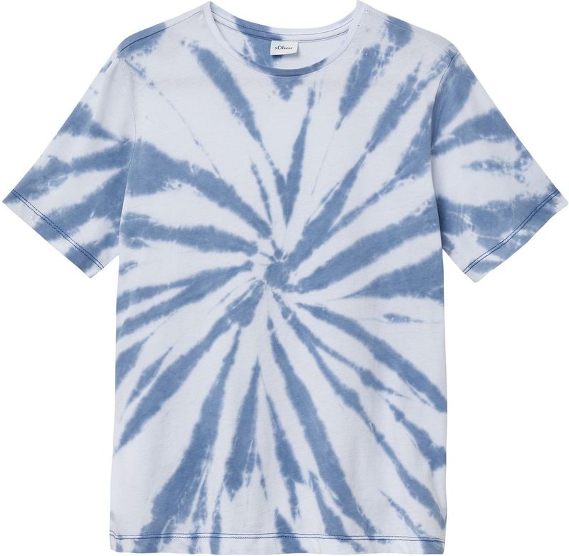 T-shirt - Katoenen Jersey - Multicolor - Tie-Dye Patroon