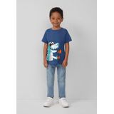 T-shirt - Katoen - Print met Pailletten - Regular Fit - Korte Mouwen