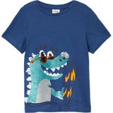 T-shirt - Katoen - Print met Pailletten - Regular Fit - Korte Mouwen