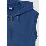 s.Oliver RED LABEL - Sweatgilet - Katoenmix - Used Look - Capuchon met Tunnelkoord