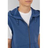 s.Oliver RED LABEL - Sweatgilet - Katoenmix - Used Look - Capuchon met Tunnelkoord