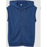 s.Oliver RED LABEL - Sweatgilet - Katoenmix - Used Look - Capuchon met Tunnelkoord