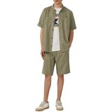 T-shirt - Katoen - Casual Print - Vlamgarentextuur - Normale Pasvorm