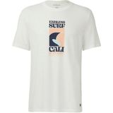 T-shirt - Katoen - Casual Print - Vlamgarentextuur - Normale Pasvorm