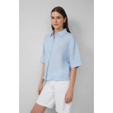 s.Oliver - Blouse - Lichtblauw - Klassieke Blouse - Halve Mouw