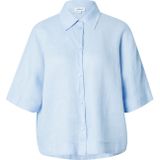 s.Oliver - Blouse - Lichtblauw - Klassieke Blouse - Halve Mouw
