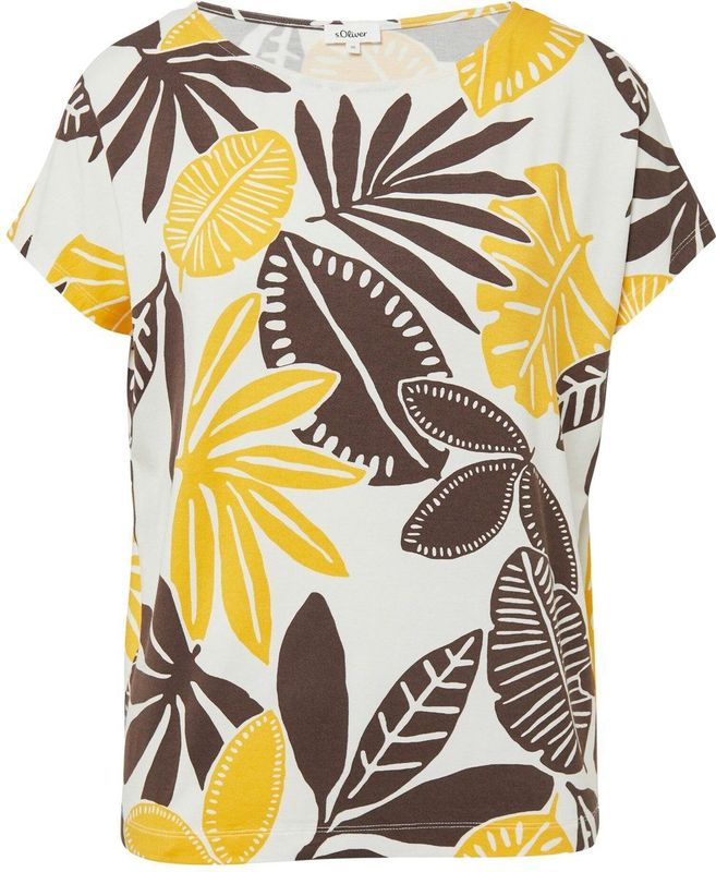 T-shirt - Zacht - Viscose - Relaxte Pasvorm - All-over Patroon