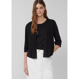 Vest - Zacht Fijngebreid Katoenen Vest - Relaxte Pasvorm - 3/4 Mouwen