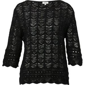 Gebreide Trui - Gebroken Wit - Katoen - Relaxed-Fit