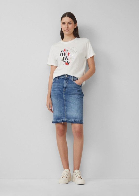 Rok - Denim - Casual - Mid-rise Pasvorm - Open Zoom