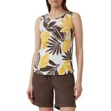 s.Oliver - Top - Ecru - Bloemenprint - Mouwloos