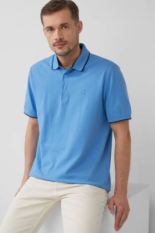 s.Oliver - Regular Polo - Blauw - Poloshirt