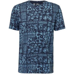 s.Oliver - Shirt - Navy - Kwartmouw - Normale Pasvorm