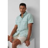 Katoenen Overhemd - Korte Mouwen - Kent-Kraag - Casual - Comfortabel