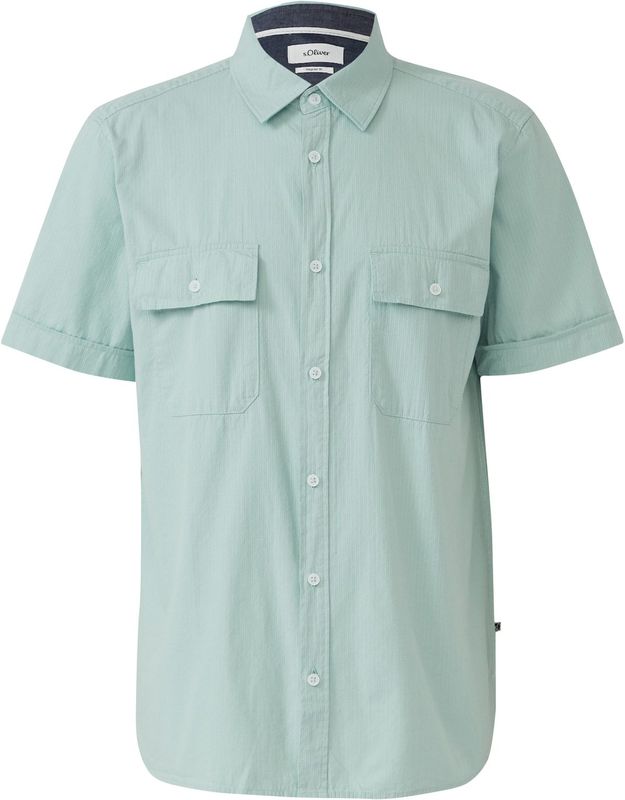 Katoenen Overhemd - Korte Mouwen - Kent-Kraag - Casual - Comfortabel