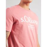 s.Oliver - Shirt - Framboos/Wit - T-shirt