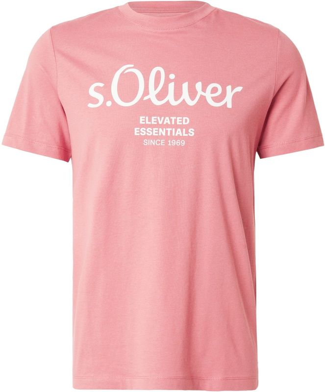 s.Oliver - Shirt - Framboos/Wit - T-shirt