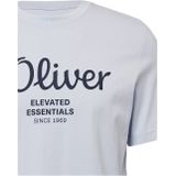 s.Oliver - T-shirt - Blauw - Katoen - Korte Mouwen