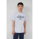 s.Oliver - T-shirt - Blauw - Katoen - Korte Mouwen