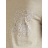 T-shirt - Gemêleerd Katoenblend - Normale Pasvorm - Korte Mouwen - Ronde Hals