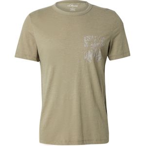 T-shirt - Gemêleerd Katoenblend - Normale Pasvorm - Korte Mouwen - Ronde Hals