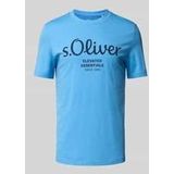 s.Oliver RED LABEL - T-shirt - Effen - Katoen - Korte Mouwen