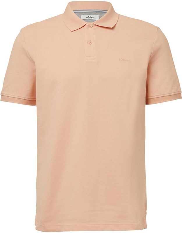 s.Oliver - Heren Polo - Oranje - Katoen