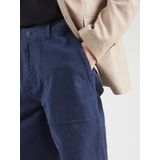 s.Oliver - Bermuda Short - Donkerblauw - Linnen - Relaxte Pasvorm