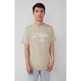 s.Oliver - T-shirt - Beige - 100% Katoen