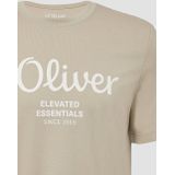 s.Oliver - T-shirt - Beige - 100% Katoen