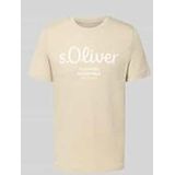 s.Oliver - T-shirt - Beige - 100% Katoen
