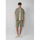 s.Oliver - Bermuda Short - Donkergroen - Linnen