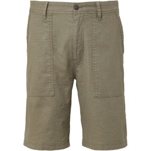 s.Oliver - Bermuda Short - Donkergroen - Linnen