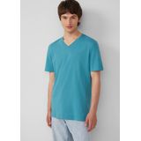 s.Oliver RED LABEL - T-shirt - Effen - Katoen - Regular Fit - V-hals