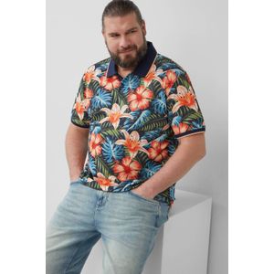 s.Oliver - Big Size - Polo - Multi - Korte Mouwen - Regular Fit