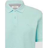 s.Oliver Big Size - Polo - Turquoise - 100% Katoen